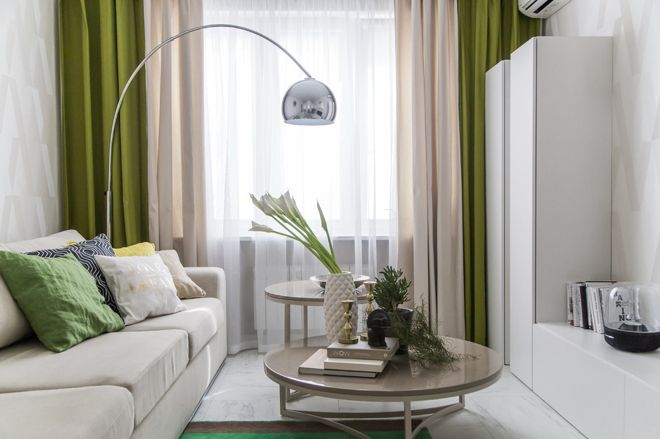 Квартира с зелеными акцентами в Бирюлево