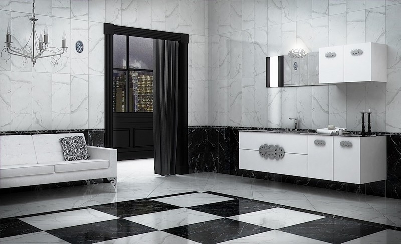 Ванная комната с мраморной плиткой: 80 лучших идей дизайна ванной комнаты