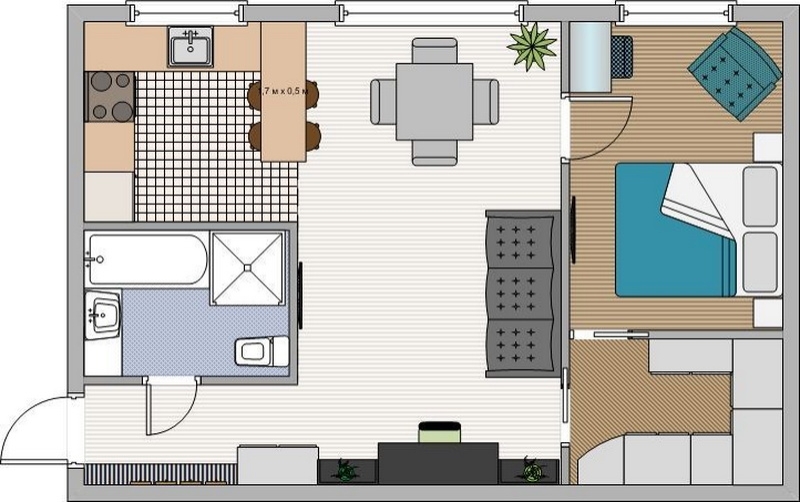 Хрущевка 3-х комнатная: планировка, схема, размеры, высота в 5-ти этажном доме