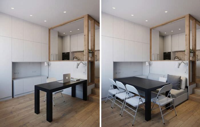 Студия 25 метров: дизайн. Дизайн квартиры-студии 25 кв.м.: идеи планировки и дизайн интерьера