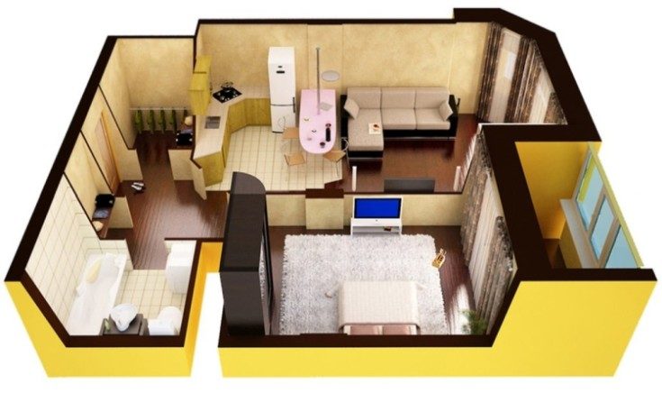 Планировка двухкомнатной квартиры: 150 фото лучших идей дизайна