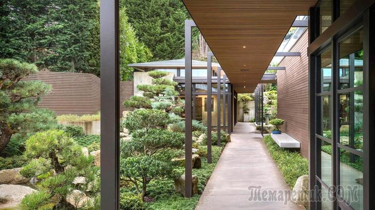 Дом в окружении японского сада в Сиэтле
