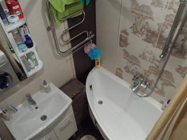 Ванная комната: до 2,32 квадратных футов площади - хорошее место для купания малыша.