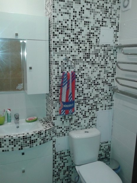 Ванная комната: муж сделал дизайн и ремонт